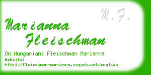 marianna fleischman business card